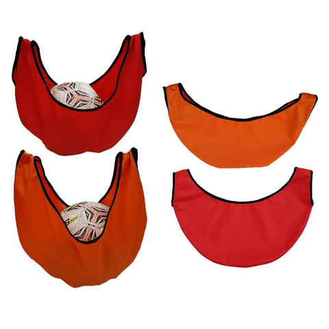 2 Pieces Bowling Ball Bag Cleaner Ball Polisher and Carrier Bag for Gym Equipment Ball Polisher Red + Orange
