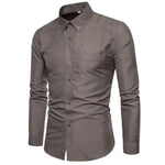 New Arrive 2019 Brand Men Shirt Camouflage Dress Shirt 8 Long Sleeve Slim Fit Camisa Masculina Casual Male Camisa Men Shirts 3XL