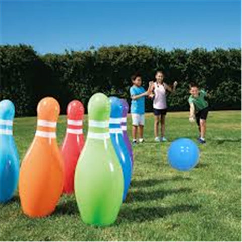 7 Pieces/set Kids Giant Inflatable Bowling Balls Set Outdoor Plaything Beach Grassland Game Ball Inflated Toys For Children