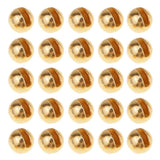 25pcs/lot Fly Tying Beads Slotted Tungsten Fly Fishing Nymph Head Ball Beads 2.0/2.5/3.0/3.5/4.0mm