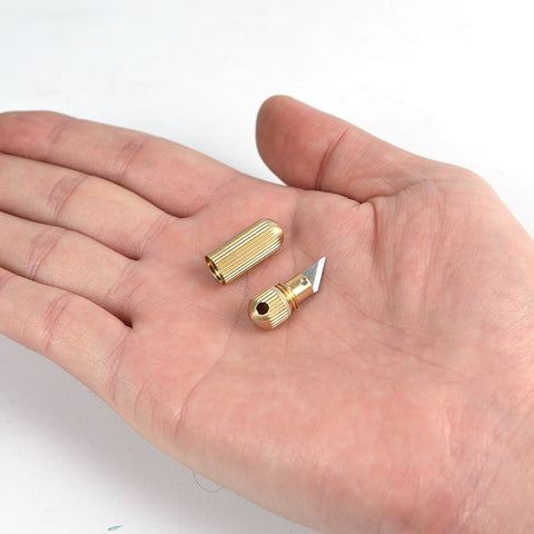 Stainless Steel Multi-function EDC Portable Tiny Mini Tool Key Ring Pendant Cutting Tool Capsule Knife