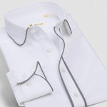 Deepocean Tuxedo Shirt Styles 2019 Camisa Social Masculina 100%  Cotton Brand Shirt White chemise homme French slim Fit Shirts