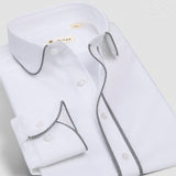 Deepocean Tuxedo Shirt Styles 2019 Camisa Social Masculina 100%  Cotton Brand Shirt White chemise homme French slim Fit Shirts