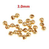 25pcs/lot Fly Tying Beads Slotted Tungsten Fly Fishing Nymph Head Ball Beads 2.0/2.5/3.0/3.5/4.0mm