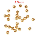 25pcs/lot Fly Tying Beads Slotted Tungsten Fly Fishing Nymph Head Ball Beads 2.0/2.5/3.0/3.5/4.0mm