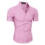 Men Slim Fit Shirt Short Sleeve Stylish Formal Tops Men Casual Short Sleeve Shirts Buttons Top Clothing Solid Plus Size W3