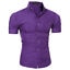 Men Slim Fit Shirt Short Sleeve Stylish Formal Tops Men Casual Short Sleeve Shirts Buttons Top Clothing Solid Plus Size W3