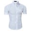 Men Slim Fit Shirt Short Sleeve Stylish Formal Tops Men Casual Short Sleeve Shirts Buttons Top Clothing Solid Plus Size W3