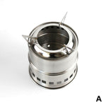 1 Pcs Camping Lightweight Stove Foldable Windproof Wood Burning Stove for Picnic BBQ Camping SAL99