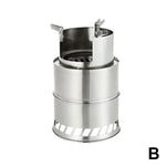 1 Pcs Camping Lightweight Stove Foldable Windproof Wood Burning Stove for Picnic BBQ Camping SAL99