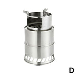 1 Pcs Camping Lightweight Stove Foldable Windproof Wood Burning Stove for Picnic BBQ Camping SAL99