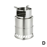 1 Pcs Camping Lightweight Stove Foldable Windproof Wood Burning Stove for Picnic BBQ Camping SAL99