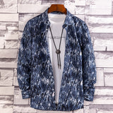 2020 New Arrival Men Shirt 100% Polyester Long Sleeve Causal Fashion Twill Floral Printed Male Shirt Spring Shirts Brand DS374