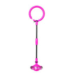 LED Toy Flashing Jumping Ring Colorful Ankle Skip Circle Foldable Swing Ball for Children &T8