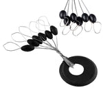 10 Groups 60PCS / set Tackle Space Resistance Not to Damage The line Vertical Beans Rod clip / O-shaped Fishing Accessories