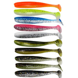 10pcs/Lot Silicone Soft Lures Fishing Bait 1.2g 2g Sea Fishing Bass Pike Swimbait Wobblers Artificial Tackle