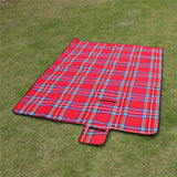 VILEAD 5 Size Outdoor Beach Picnic Folding Camping Mat Waterproof Sleeping Camping Pad Mat Moistureproof Plaid Blanket