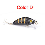 Minnow Fishing Lures 5cm 4.2g 3D Eyes Plastic Hard Bait Crankbait Wobblers With 10# Hooks Artificial Japan Swimbait Peche Tackle