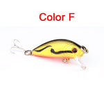 Minnow Fishing Lures 5cm 4.2g 3D Eyes Plastic Hard Bait Crankbait Wobblers With 10# Hooks Artificial Japan Swimbait Peche Tackle