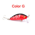 Minnow Fishing Lures 5cm 4.2g 3D Eyes Plastic Hard Bait Crankbait Wobblers With 10# Hooks Artificial Japan Swimbait Peche Tackle