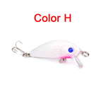 Minnow Fishing Lures 5cm 4.2g 3D Eyes Plastic Hard Bait Crankbait Wobblers With 10# Hooks Artificial Japan Swimbait Peche Tackle