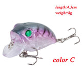 Minnow Fishing Lures 5cm 4.2g 3D Eyes Plastic Hard Bait Crankbait Wobblers With 10# Hooks Artificial Japan Swimbait Peche Tackle