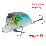 Minnow Fishing Lures 5cm 4.2g 3D Eyes Plastic Hard Bait Crankbait Wobblers With 10# Hooks Artificial Japan Swimbait Peche Tackle