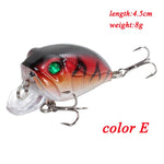 Minnow Fishing Lures 5cm 4.2g 3D Eyes Plastic Hard Bait Crankbait Wobblers With 10# Hooks Artificial Japan Swimbait Peche Tackle