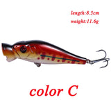 Minnow Fishing Lures 5cm 4.2g 3D Eyes Plastic Hard Bait Crankbait Wobblers With 10# Hooks Artificial Japan Swimbait Peche Tackle