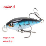 Minnow Fishing Lures 5cm 4.2g 3D Eyes Plastic Hard Bait Crankbait Wobblers With 10# Hooks Artificial Japan Swimbait Peche Tackle