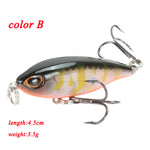 Minnow Fishing Lures 5cm 4.2g 3D Eyes Plastic Hard Bait Crankbait Wobblers With 10# Hooks Artificial Japan Swimbait Peche Tackle