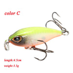 Minnow Fishing Lures 5cm 4.2g 3D Eyes Plastic Hard Bait Crankbait Wobblers With 10# Hooks Artificial Japan Swimbait Peche Tackle