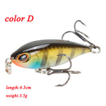 Minnow Fishing Lures 5cm 4.2g 3D Eyes Plastic Hard Bait Crankbait Wobblers With 10# Hooks Artificial Japan Swimbait Peche Tackle
