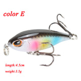 Minnow Fishing Lures 5cm 4.2g 3D Eyes Plastic Hard Bait Crankbait Wobblers With 10# Hooks Artificial Japan Swimbait Peche Tackle