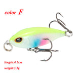 Minnow Fishing Lures 5cm 4.2g 3D Eyes Plastic Hard Bait Crankbait Wobblers With 10# Hooks Artificial Japan Swimbait Peche Tackle