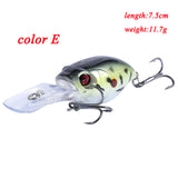 Minnow Fishing Lures 5cm 4.2g 3D Eyes Plastic Hard Bait Crankbait Wobblers With 10# Hooks Artificial Japan Swimbait Peche Tackle
