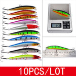 Kit Set Of Wobblers Carp Minnow Hard/Artificial/Fake Bait For Fishing Tackle/Lure Mixed Swimbait Crankbaits Trolling Pike 56pcs