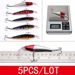 Kit Set Of Wobblers Carp Minnow Hard/Artificial/Fake Bait For Fishing Tackle/Lure Mixed Swimbait Crankbaits Trolling Pike 56pcs
