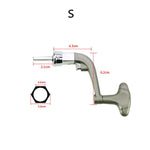 High Quality Metal Spinning Reel Handle Grip Folding Rocker Arm Crank for Fishing Reel Replacement