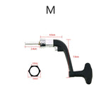 High Quality Metal Spinning Reel Handle Grip Folding Rocker Arm Crank for Fishing Reel Replacement