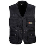 Men's Fishing Vest Outdoor Sport Fishing Life Vest with Multi-Pocket Zip For Photography Hunting Travel Outdoor Sport Jacket