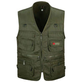 Men's Fishing Vest Outdoor Sport Fishing Life Vest with Multi-Pocket Zip For Photography Hunting Travel Outdoor Sport Jacket
