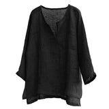 Men's Solid Color Simple Long-sleeved Cotton Shirt Brief Breathable Comfy Solid Color Long Sleeve Loose Casual Shirt Blouse#BL1