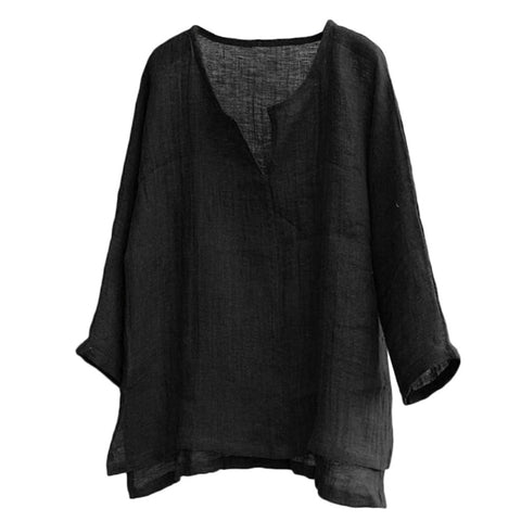 Men's Solid Color Simple Long-sleeved Cotton Shirt Brief Breathable Comfy Solid Color Long Sleeve Loose Casual Shirt Blouse#BL1