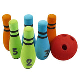 Entertainment Soft NBR Foam Home Garden Hand Eye Coordination Preschool Funny Gift Sports Kids Bowling Set Play Games Six Pin
