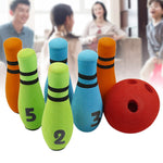 Entertainment Soft NBR Foam Home Garden Hand Eye Coordination Preschool Funny Gift Sports Kids Bowling Set Play Games Six Pin