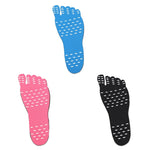 HOT Beach Barefoot Invisible Shoes Insole Heat Insulation Waterproof Non-slip Stick On Adhesive Foot Protection Pad Stickers