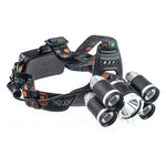 Newly 80000LM 5 LED XML-T6 Rechargeable USB Headlamp Head Light BN99