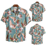 Beach New Shirt 2020 hawaiian shirt Men's Summer Holiday Fashion Print Short Sleeve Button Hawaiian Shirt Men's beach shirt