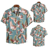 Beach New Shirt 2020 hawaiian shirt Men's Summer Holiday Fashion Print Short Sleeve Button Hawaiian Shirt Men's beach shirt